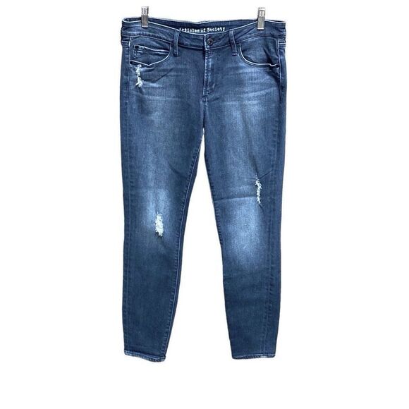 Articles Of Society Distressed Skinny High Rise Jeans Size 31 - Picture 1 of 7